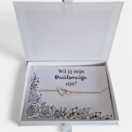 Bruidsmeisje vragen cadeau – armband in doosje