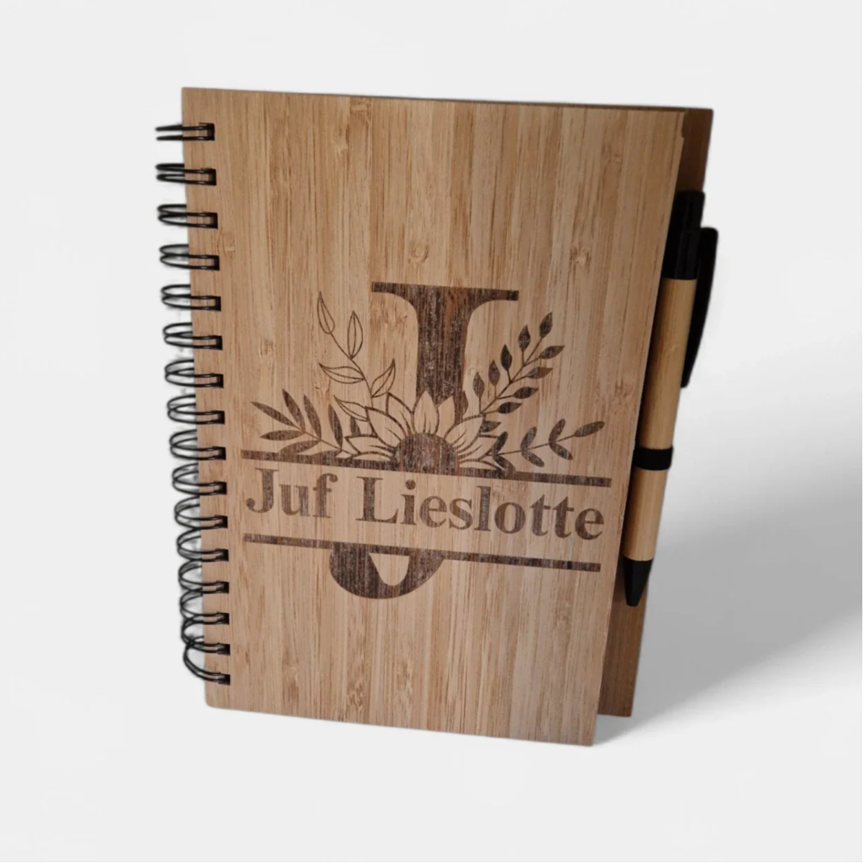 Notitieboekje met naam gepersonaliseerd