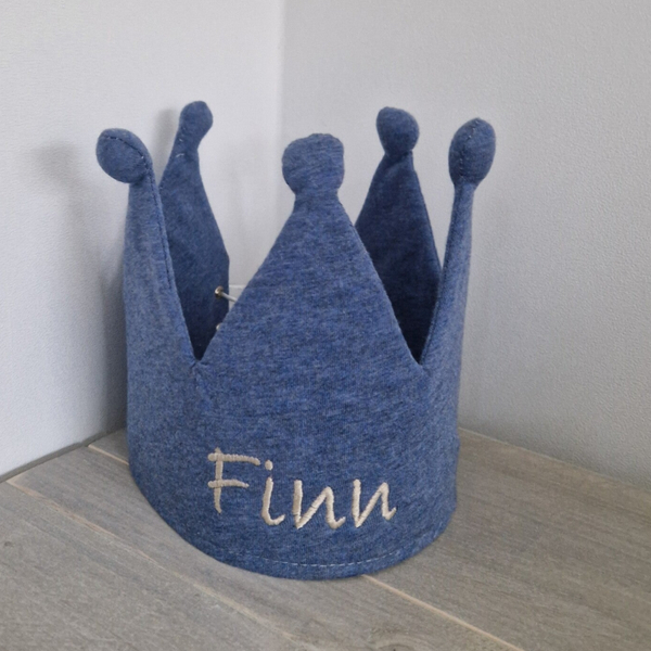 Verjaardagskroon Joggingstof met naam