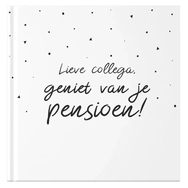 Afscheidsboek Pensioen – persoonlijk cadeau voor collega