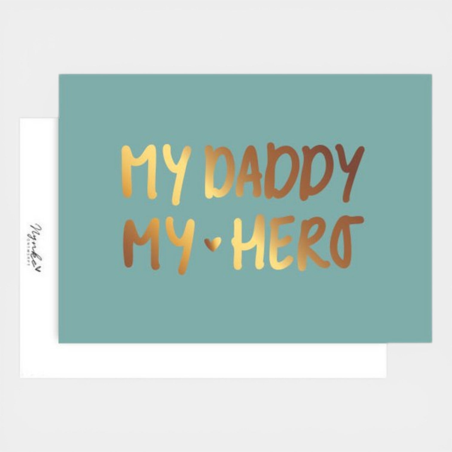 Vaderdag kaart "my daddy my hero"