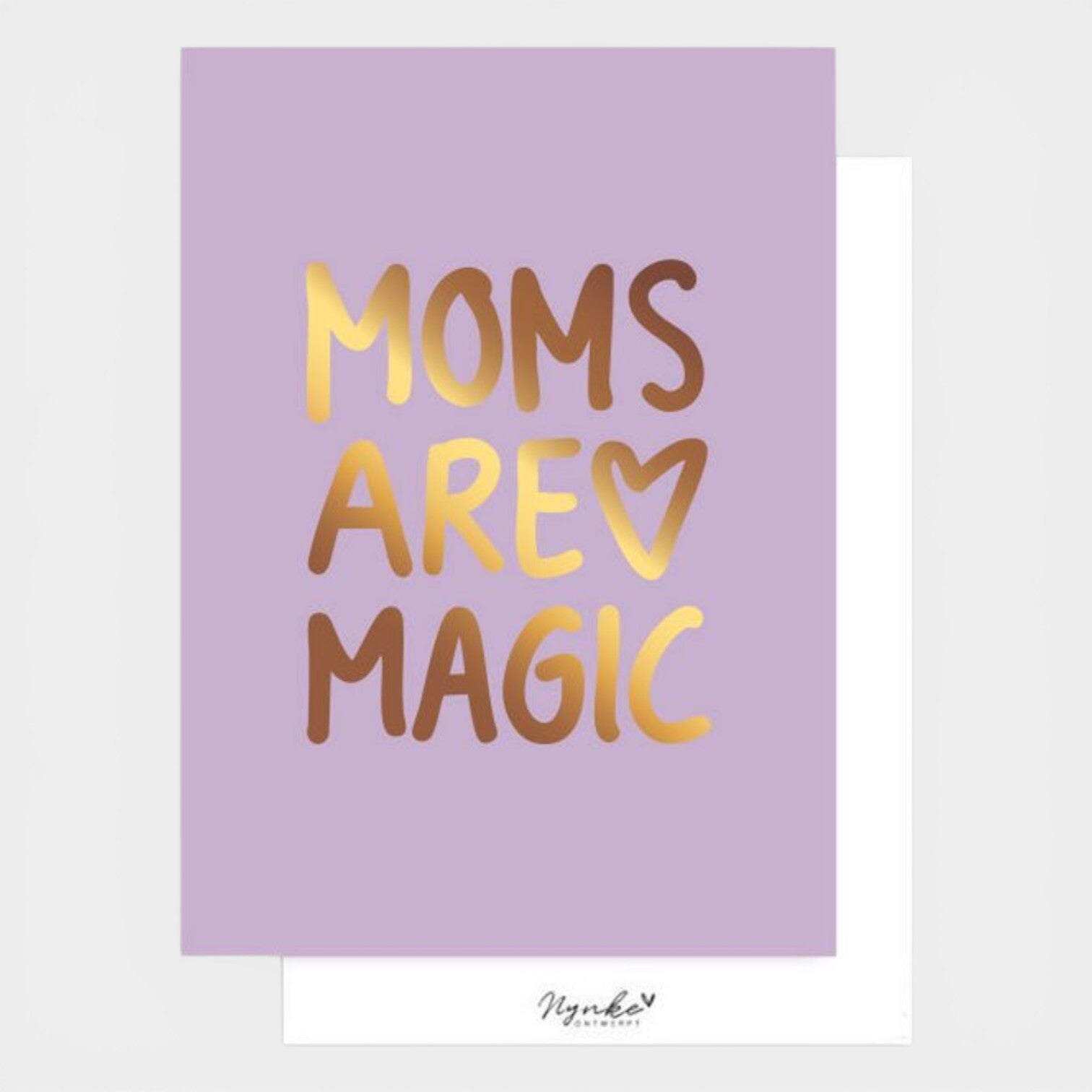 Moederdag kaart "moms are magic"