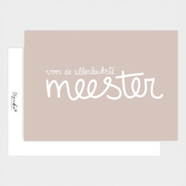 Kaart juf of meester