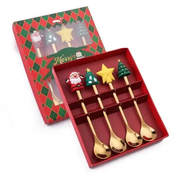 Kerst Dessertlepels – Set van 4