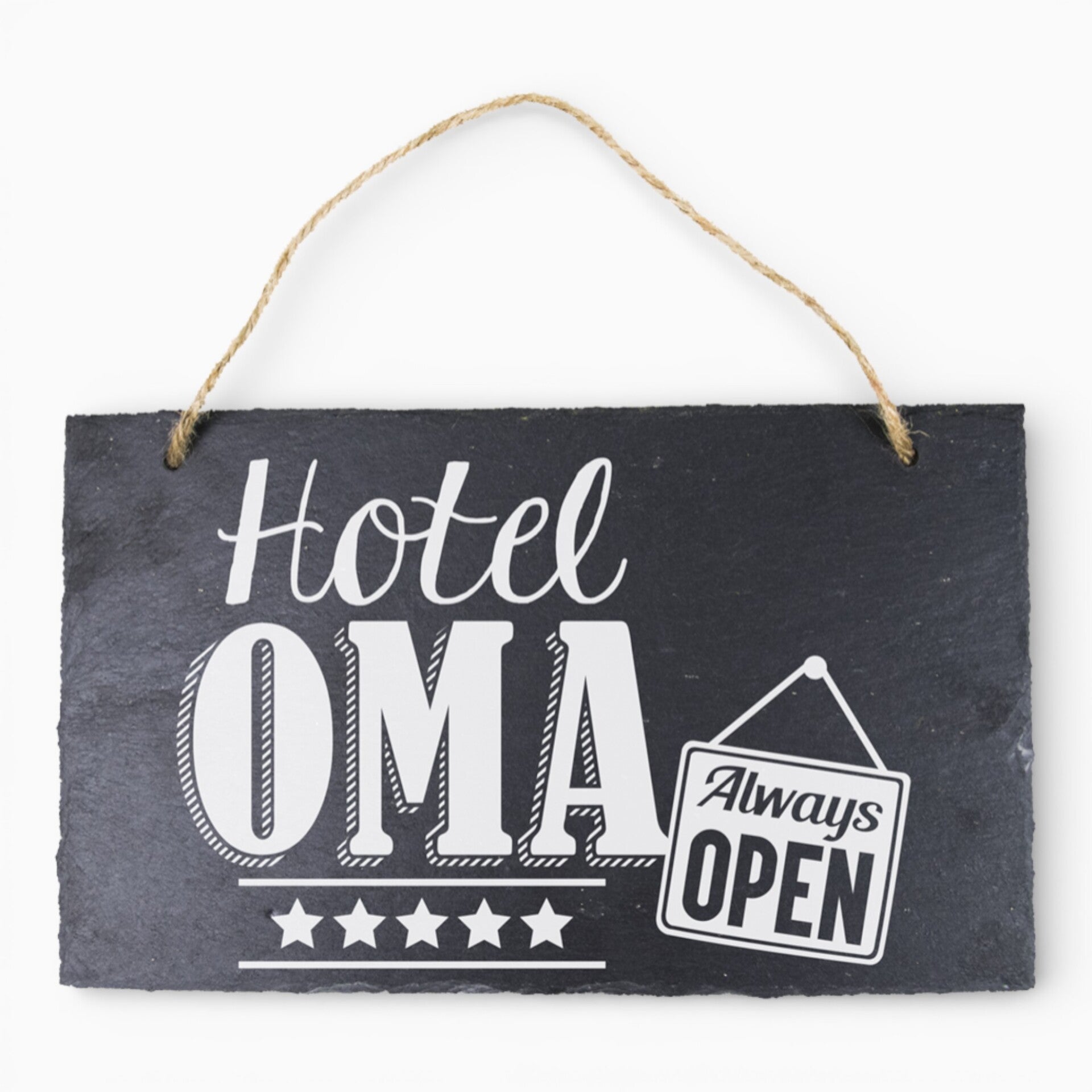 Hotel Oma bordje – cadeau voor oma