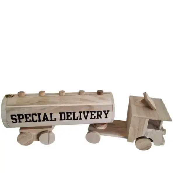 Houten tankwagen "Special delivery"