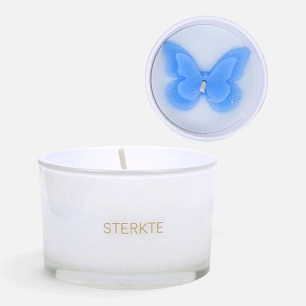 Sojakaars Sterkte met blauwe vlinder | Troostgeschenk