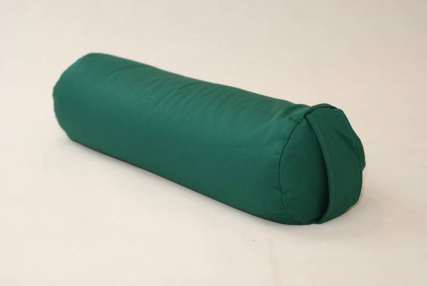 LEOLTE Bolster yoga ronde kussen 70cm x 20cm Bottle green
