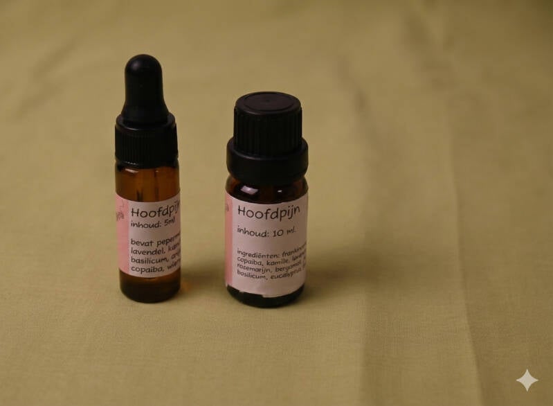 Olie voor de diffuser voor verlichting van hoofdpijn