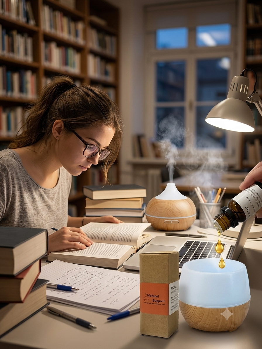 FOCUS, oliën voor de geurbrander
