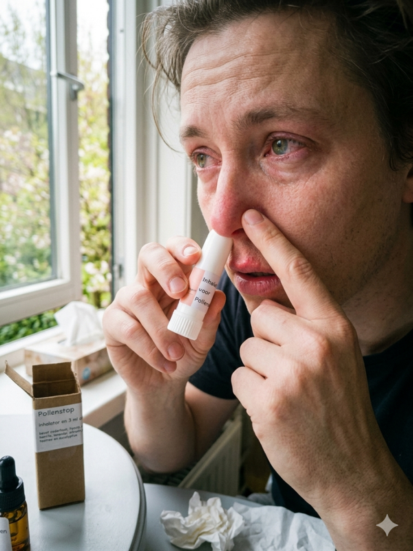 inhalator Pollenstop, een natuurlijke ondersteuning bij hooikoorts