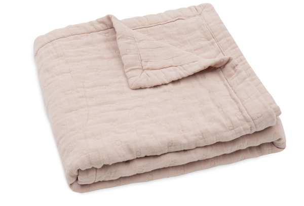 Jollein - Hydrofiele Jacquard Wild Rose  (75x100cm)