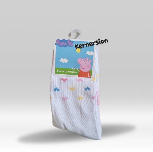 Socken Peppa Pig weiß, verschiedene Größen