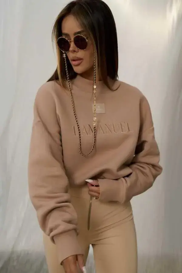 Bluza freaky la manuel beż, puder
