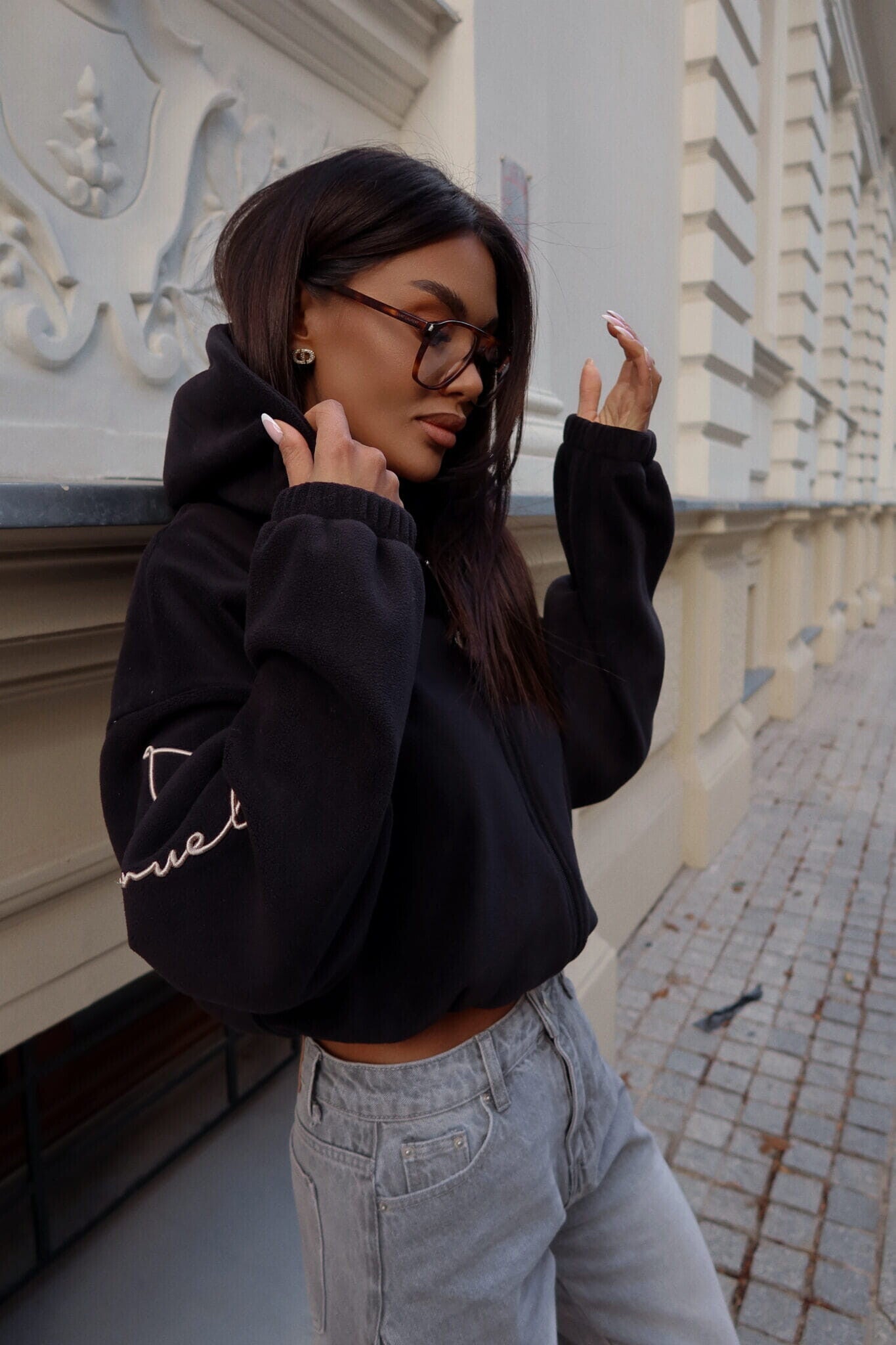 BLUZA DAMSKA LAMANUEL SNUG CZARNA