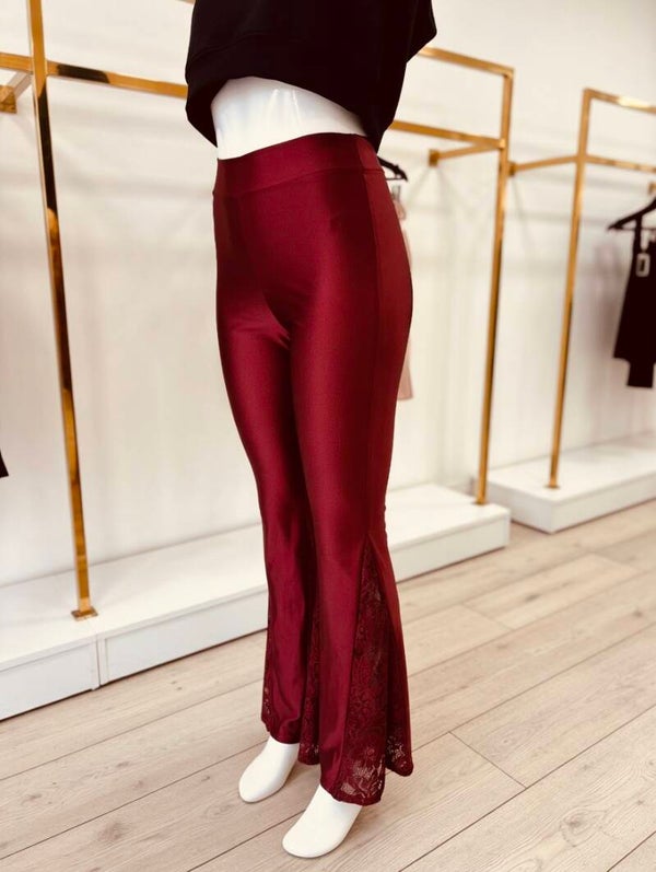 Legginsy koronka