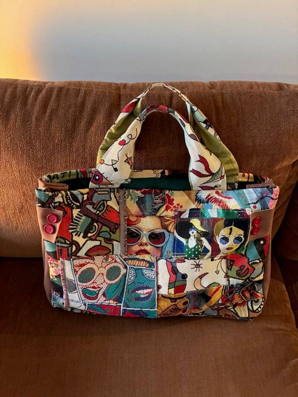 Grand Sac Cabas POP ART Patchwork