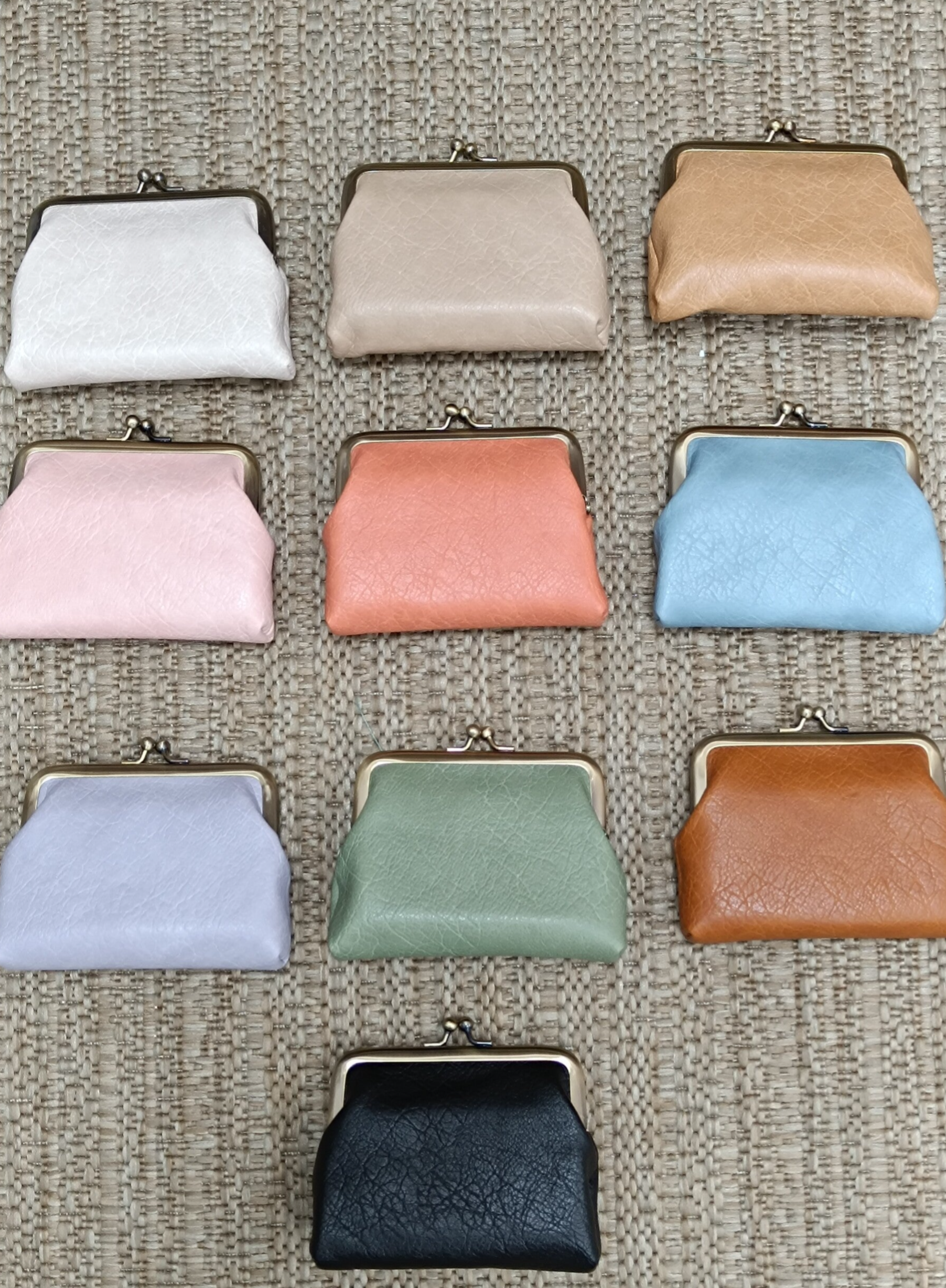 MONEDERO VINTAGE EFECTO PIEL 10 COLORES