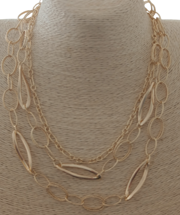 COLLAR TRIPLE DORADO