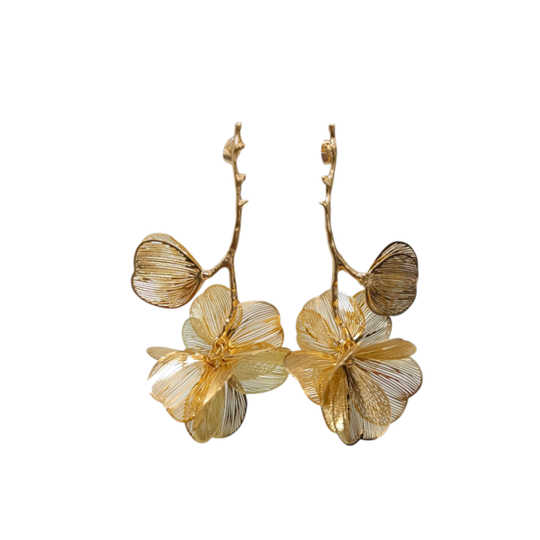 PENDIENTE FLOR RIGIDA