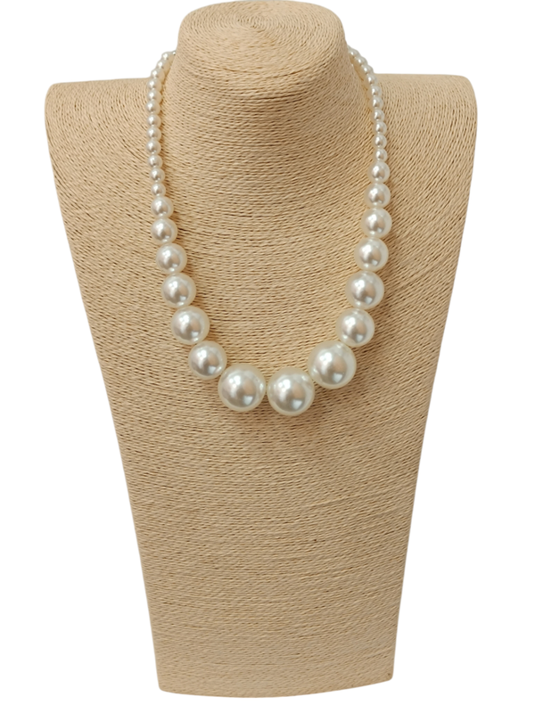 COLLAR PERLAS TAMAÑO DEGRADADO