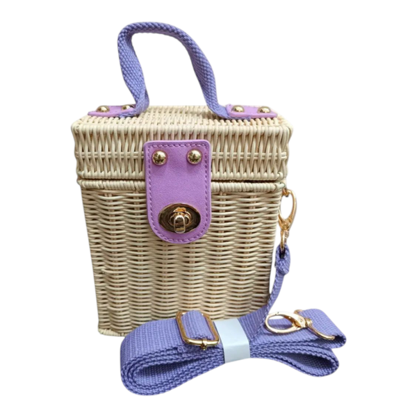 BOLSO COFRE TACHAS TRES COLORES