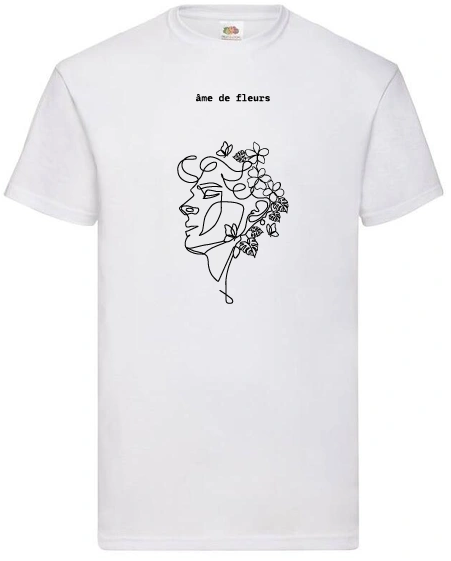 T-shirt - Visage Fleuri