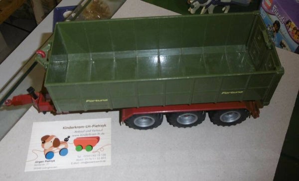 2879 Siku Farmer Hakenlift Mulde 1:32 Hook Lift Trailer Anhänger Fortuna Modell