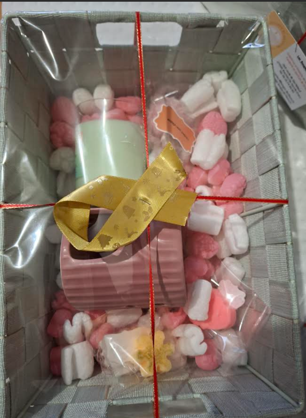 Panier de Noël découverte prêt à offrir Bougie Nag champa