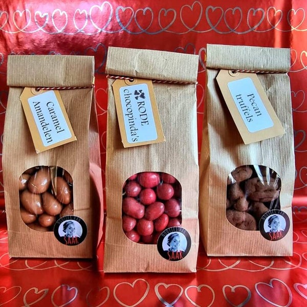 Pakketje 3 soorten chocolade