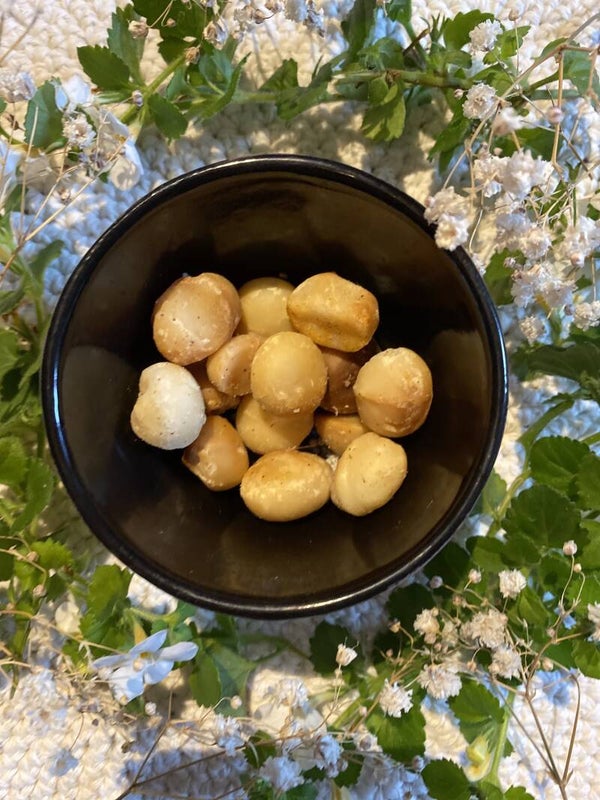 Macadamianoten geroosterd met speculaas kruiden