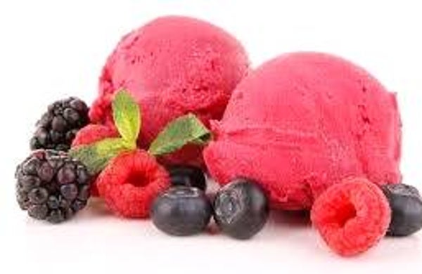 Glace fermière framboises pot