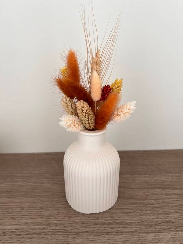 HM vaasje met droogbloemen