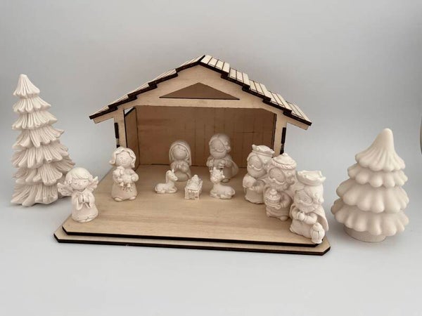 HM Houten kerststal 2