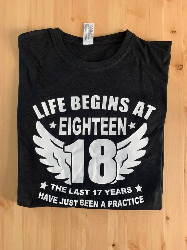 T-shirt met eigen tekst groot  man