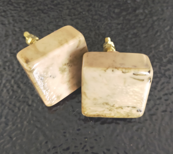 Kastknop Groen Gemarmerd