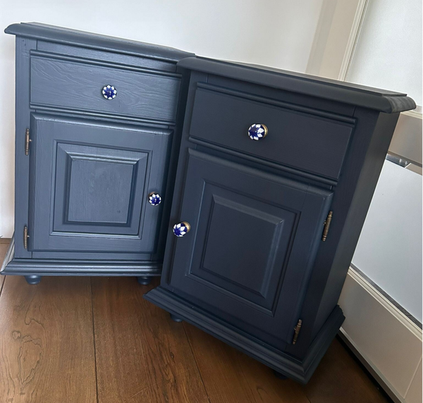 Set Nachtkastjes Midnight Blue ( boxspring model)