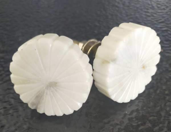 Kastknop Schelp Marmer