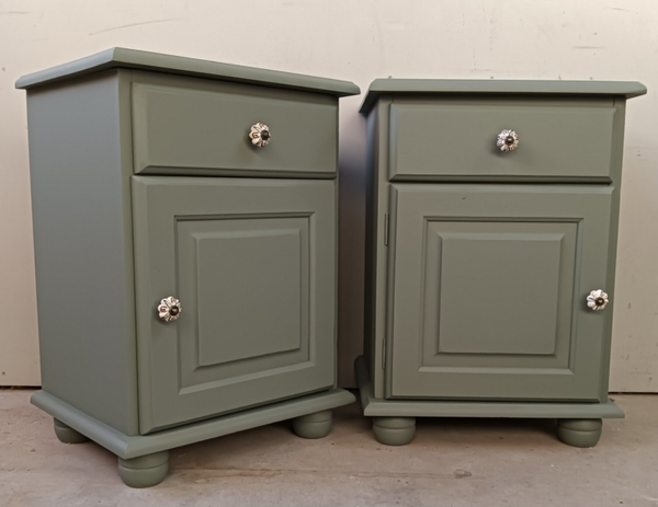 Set Nachtkastjes Vintage Green