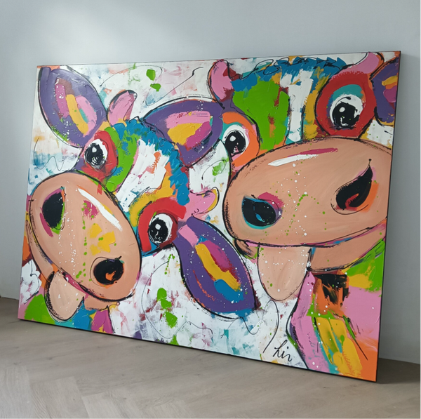 Schilderij Vrolijke Snuiters