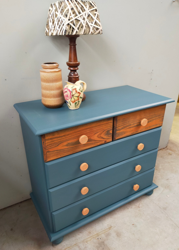 Ladenkast Homestead Blue / Cappuccino