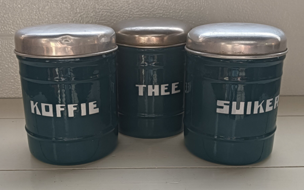 Emaille Bussenset Petrol Blauw