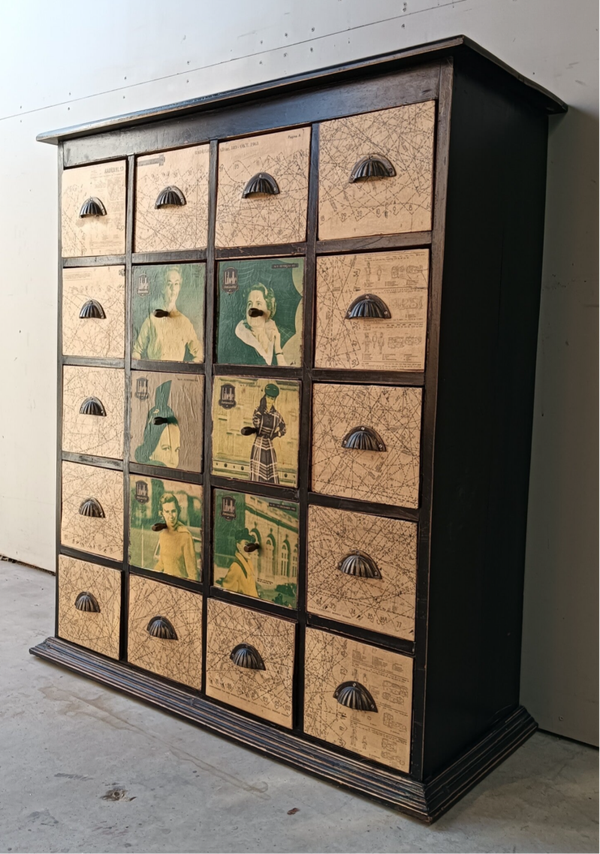 Apothekerskast Vintage Black