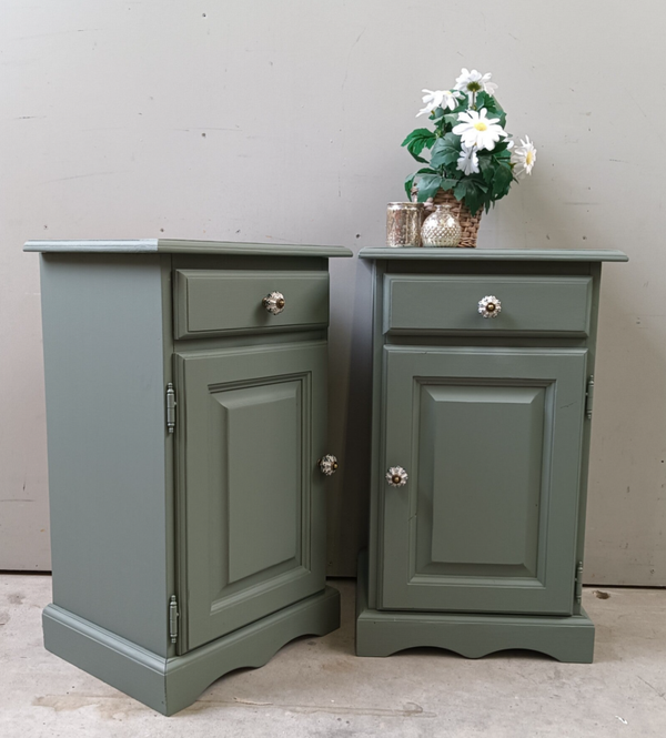 Set Nachtkastjes Vintage Green