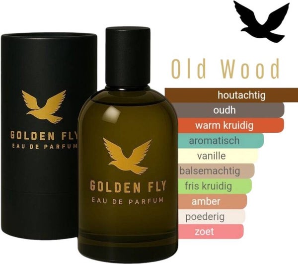 Golden Fly - Old Wood - Eau de parfum - Unisex - 50ml - betaalbare luxe.