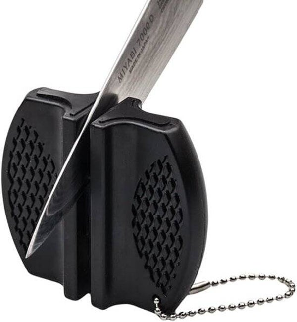 Outdoor - Survival compact dubbelzijdige messenslijper T-002 zwart