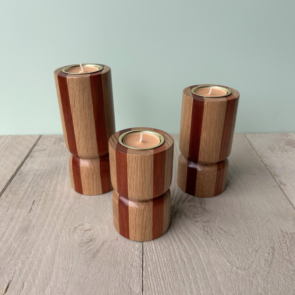 Houten Kandelaar Set #90