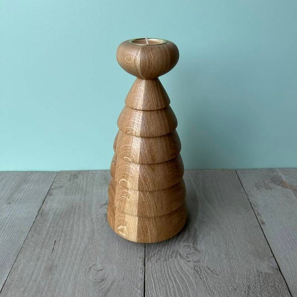 Houten Kerstboom met Theelicht #21