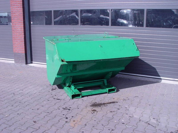 Afvalcontainer met deksel 1500 liter