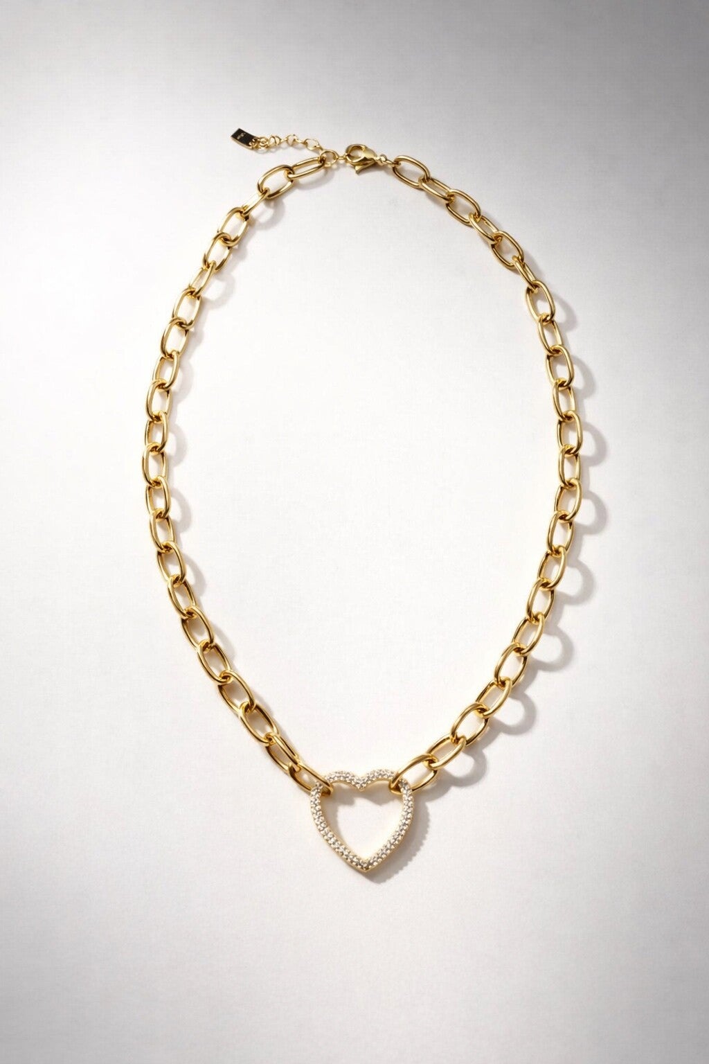 Ketting Strass heart